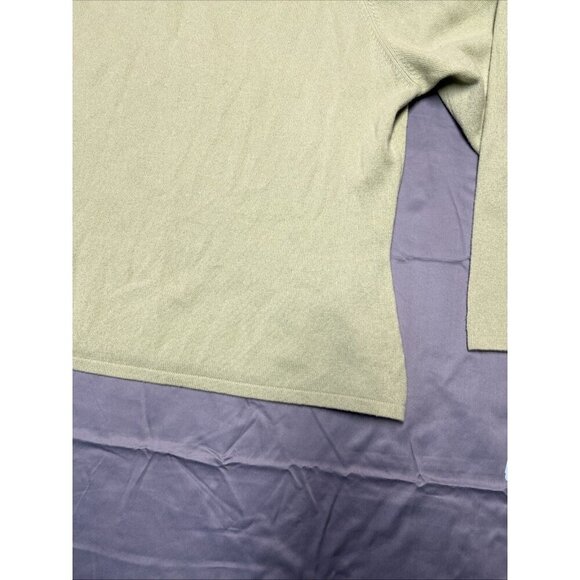 nordsrtom encore off the shoulder sweater size 2x heathered lime 100% cashmere - Picture 8 of 16